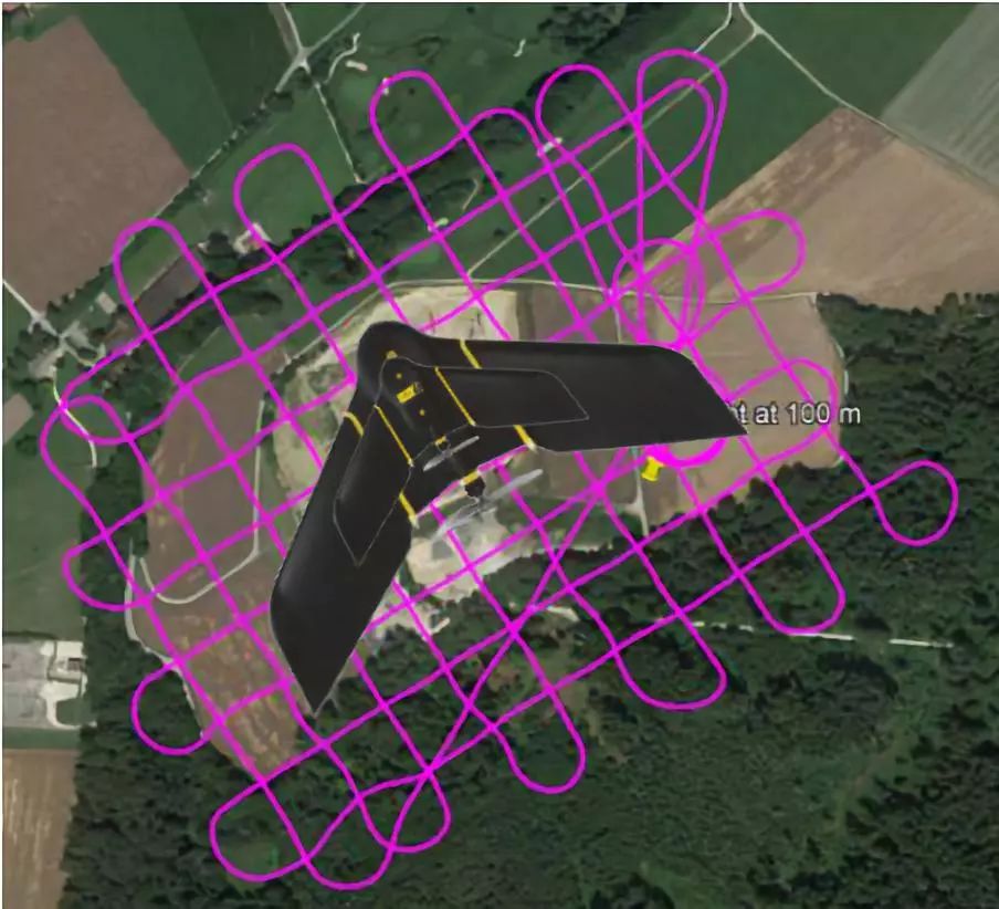 實際無人機(jī)作業(yè)軌跡如下：