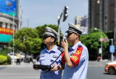 無人機(jī)全天不間斷在高空觀測流量情況