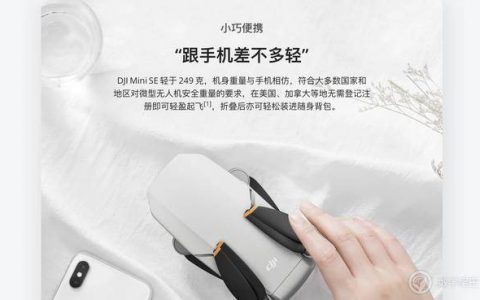 大疆官網(wǎng)上線新品 DJI Mini SE，消費級入門無人機僅需2000元