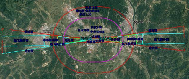 屯溪,休寧,徽州區(qū),歙縣禁飛無(wú)人機(jī)（黃山機(jī)場(chǎng)凈空保護(hù)區(qū)域圖）