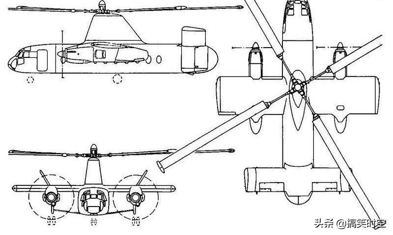 融合了旋翼機(jī)、直升機(jī)和固定翼飛機(jī)的黑科技 Fairey Rotodyne飛機(jī)