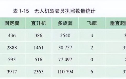 2021年無人機(jī)注冊數(shù)量（執(zhí)照相比2020年增長近50%）