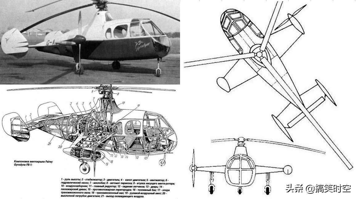 融合了旋翼機(jī)、直升機(jī)和固定翼飛機(jī)的黑科技 Fairey Rotodyne飛機(jī)